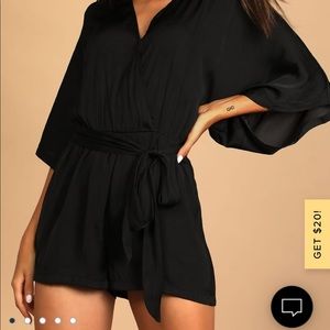 Navy Blue Lulus Romper. Size L